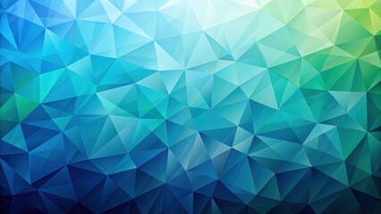 Obraz premium Abstract geometric background with triangles in blue to green gradient , Geometric, Abstract, Background, Triangles, Gradient