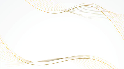 abstract white background luxury golden line wallpaper