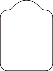 Vintage Label Frame outline.