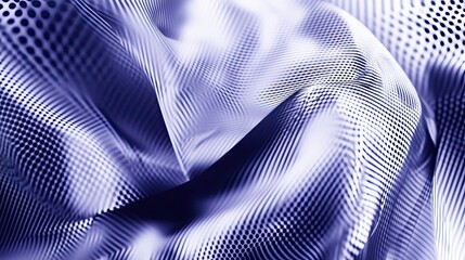 Abstract Purple and White Fabric with Polka Dot and Stripe Pattern