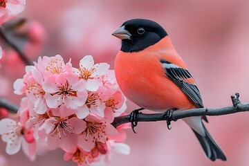 Fototapeta premium bird, animal, nature, flying, wildlife, illustration, wing, design, vector, feather, silhouette, beak, colourful, flight, horizontal, no people, art, black, blue, sky, tree branch, beautiful, freedom,