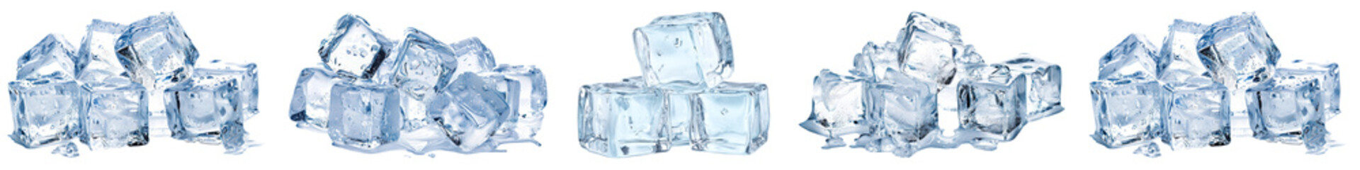 Obraz premium PNG Ice cube, element set on transparent background