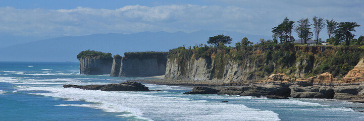 Obraz premium Cliffs at Cape Foulwind, New Zealand