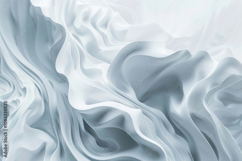 Poster background with white abstract detailed shape. dynamic futuristic background.