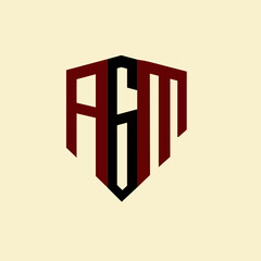 AGM creative minimalist letter logo. AGM unique vector initials alphabet letter logo design