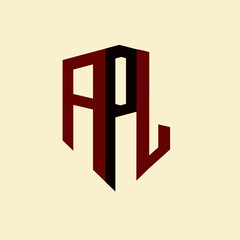 APG creative minimalist letter logo. APG unique vector initials alphabet letter logo design