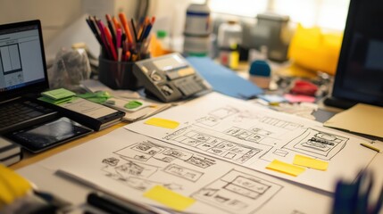 Imagine a design sprint where a team has 24 hours to create a new product prototype. Describe the fast-paced brainstorming,