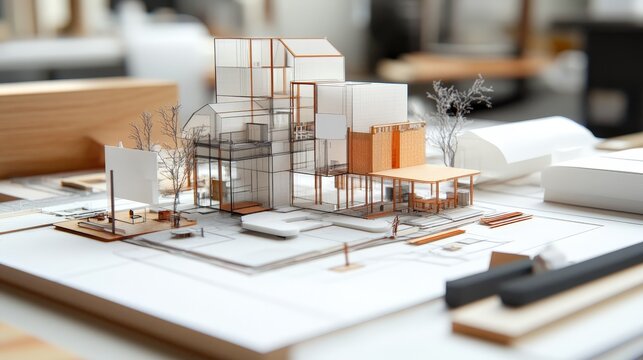 Describe a designer process of prototyping a new concept. Starting from a rough sketch, they use various materials to bring their idea to life,