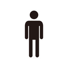 直立の人のピクトグラムアイコン
