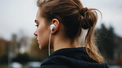 The earphones rest comfortably in the ears, with soft silicone tips that offer a secure fit. Whether for a workout or commute