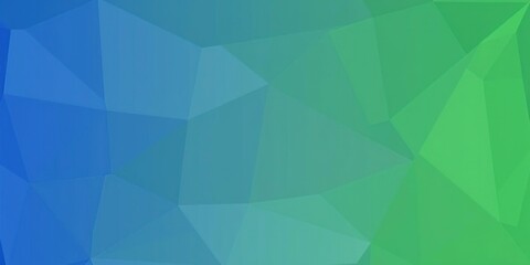 Obraz premium Abstract geometric pattern with shades of blue and green gradients, soft focus, gradient colors