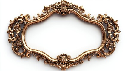Ornate Vintage Frame with Intricate Design Perfect for Artwork Display, Decoration and Elegant Interior Design Enhancement