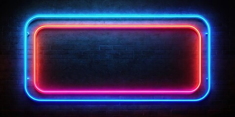 Neon sign glowing on a dark black background, neon, sign, glowing, dark, black, background, lights, vibrant, nightlife, advertising