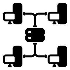 User icon, glyph icon style