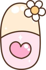 Groovy Capsule With Flower