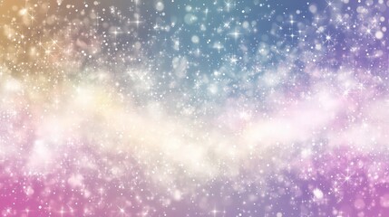 Fototapeta premium A magical explosion border with sparkling fairy dust and light bursts in pastel colors, isolated on a transparent background, ideal for fantasy themes.