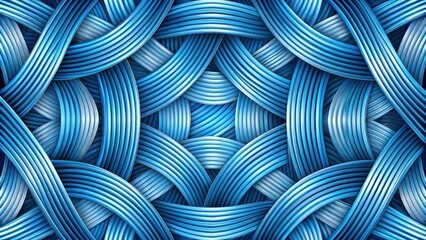Abstract pattern of twisted blue lines, abstract, structure, twisted, blue, lines, design, graphic, background, vibrant
