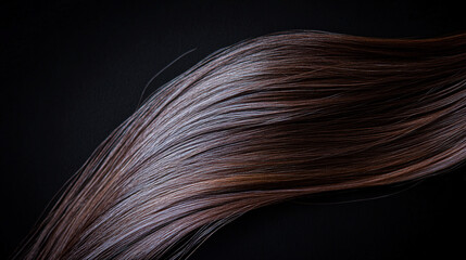 Fototapeta premium Close-up of a beautiful woman long. Brown hair that is shiny and straight. Smooth curls of hair. Blonde hair. Hair color swatches. Beauty and spa concepts. Fashion wallpaper design