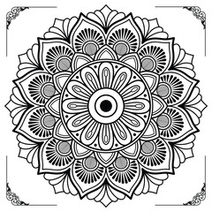Elegant Floral Mandala Design for Meditation and Yoga Decor,mandala art, floral mandala, vector mandala, meditation decor, yoga , pattern, floral decoration, yoga art, henna mandala, vector art