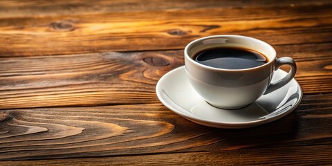 A cup of black coffee on a wooden table, coffee, black, drink, caffeine, morning, refreshment, beverage, mug, hot