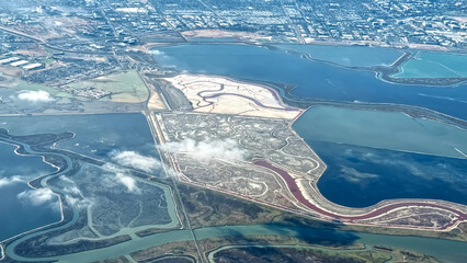 Fremont Aerial View of San Francisco California USA