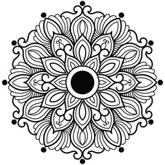 Elegant Floral Mandala Design for Meditation and Yoga Decor,mandala art, floral mandala, vector mandala, meditation decor, yoga , pattern, floral decoration, yoga art, henna mandala, vector art