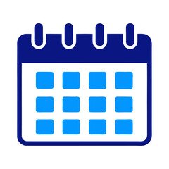 Blue schedule calendar vector icon design