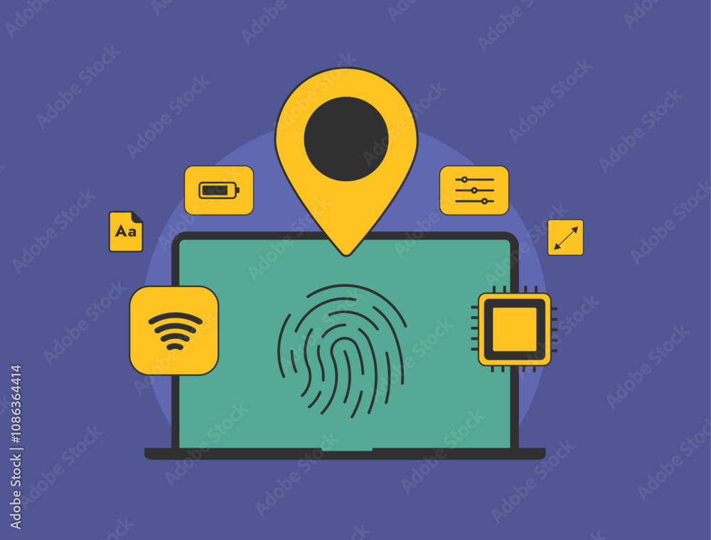 Poster device fingerprinting - web browser data collection for remote user identification. features ip addr