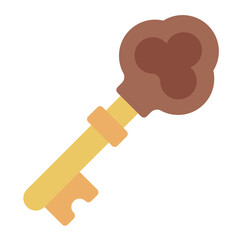 Antique skeleton key used for unlocking traditional locks.
