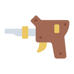 Electric lock pick gun flat icon for fast unlocking.