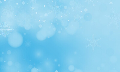 Winter fleck crystallic granules. Snowfall sky white teal blue wallpaper. Swirling snowflakes february texture. Snow hurricane scenery design.