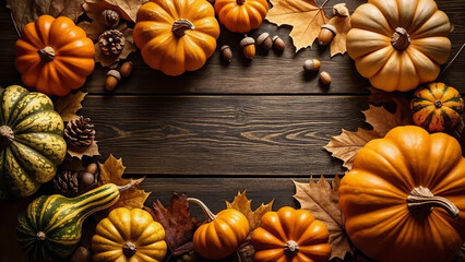 autumn still life with pumpkin