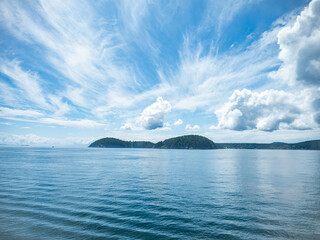 Puget Sound Seattle, Bainbridge, San Juan Islands, Orcas Island. Washington State natural landscape...