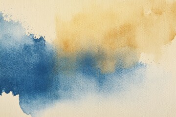 Soft watercolor textures showcase seamless blending of blue, orange, and cream, creating a tranquil and calming backdrop perfect for art projects. Generative AI