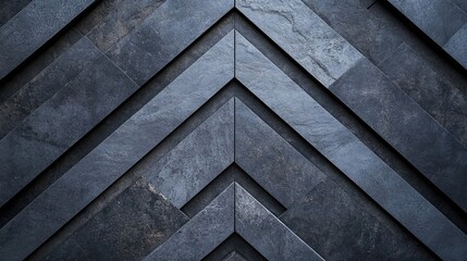 Abstract Geometric Pattern of Interlocking Slate Tiles