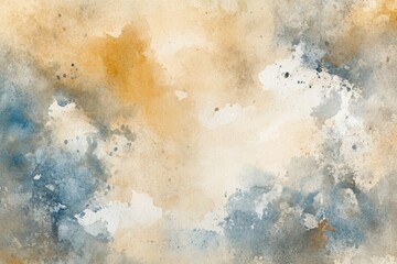 This artwork showcases a blend of soft blue and beige watercolor textures, perfect for adding depth and tranquility to creative projects. Generative AI