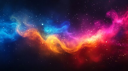 Obraz premium Colorful Nebula in Space
