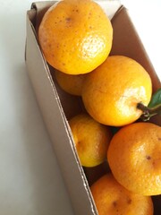 Fresh oranges, fruit arrangement