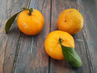 Fresh oranges, fruit arrangement