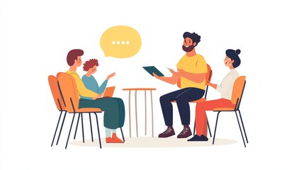 Group Discussion Illustration