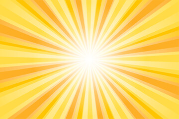 Obraz premium 集中線背景素材 オレンジ 黄色