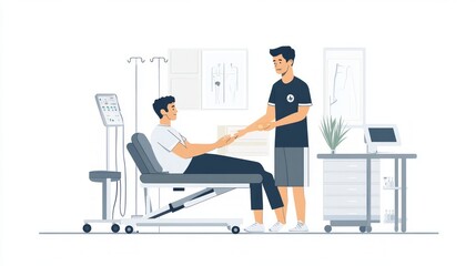 Fototapeta premium Caring Support in a Medical Setting