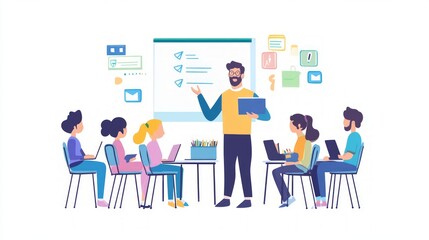 Business Training Session Illustration