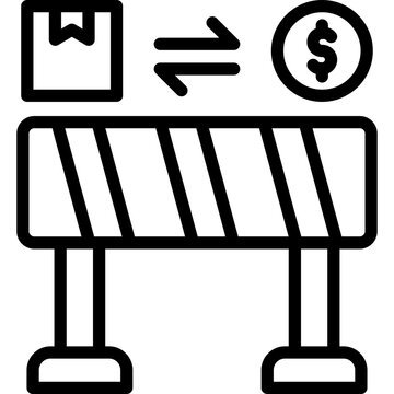 package exchange barrier money icon clip art preview