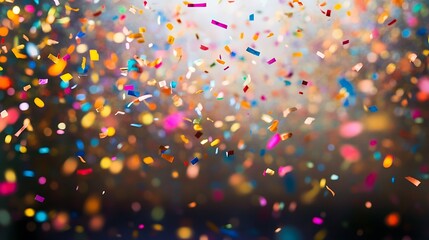 Colorful Confetti Falling