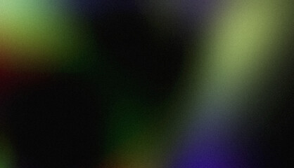 Green blue glowing color abstract grainy background. Smooth dark color flow, wave shaped, vibrant colors noisy gradient, bright, shine, noise texture backdrop