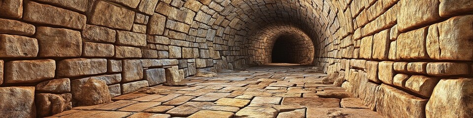 Abstract Marketing Background Featuring a 3D Carpet Wallpaper Design and Tunnel Corridor, Showcasing Luxurious Wall Decoration Elements with Intricate Patterns and Textures, Perfect for Home Wall Deco