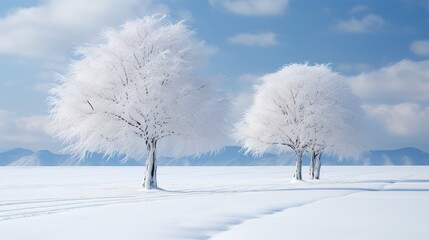 Fototapeta premium trees in winter