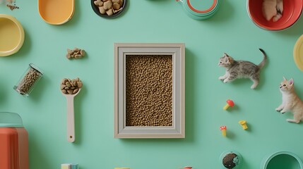 Pet Supplies Flat Lay