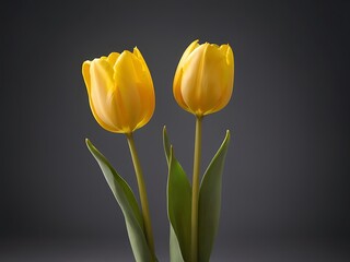 Naklejka premium yellow tulips
